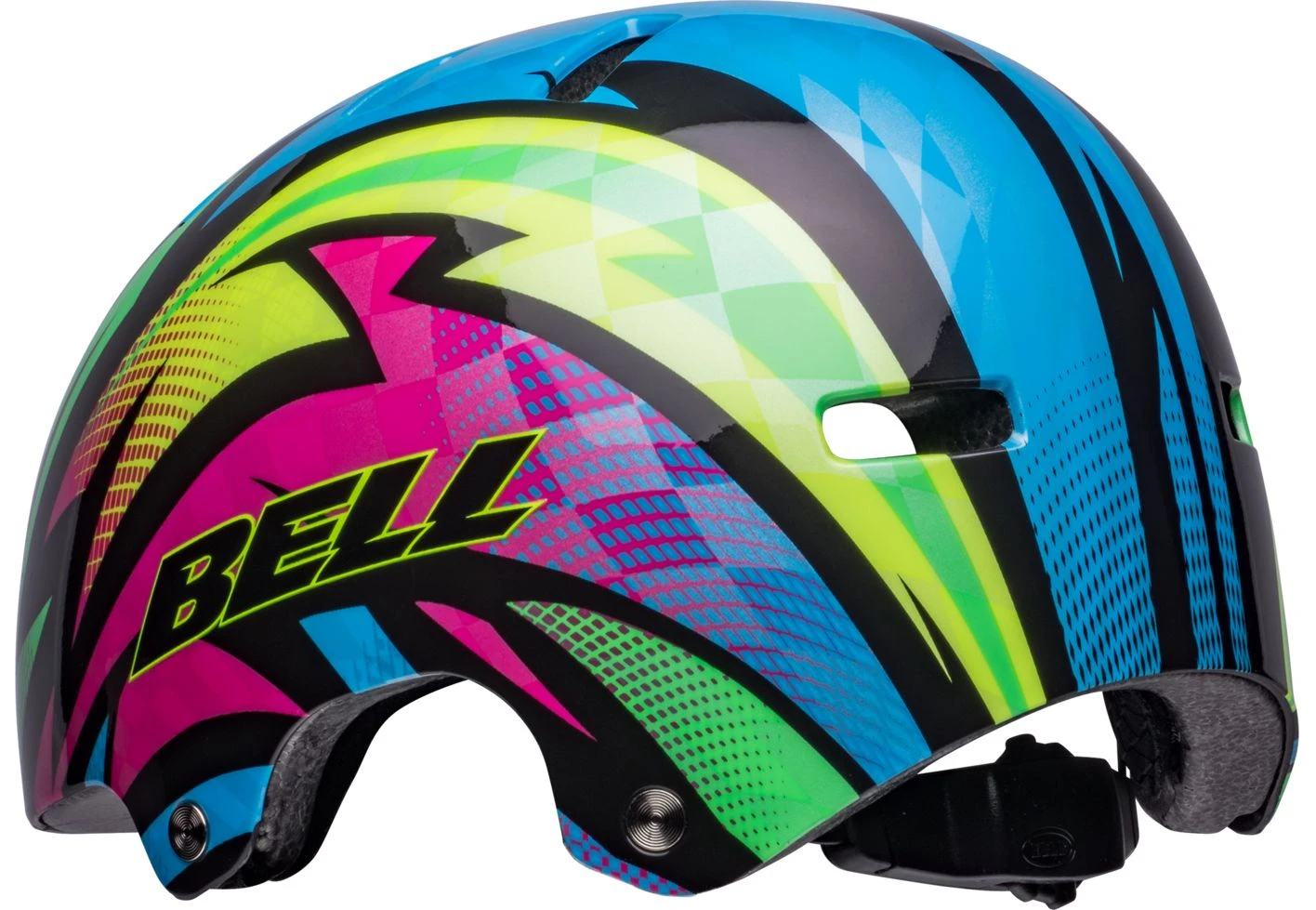 Bell SPAN Skaterhelm & Fahrradhelm-gloss Blue/magenta Psycho 5 Bell SPAN Skaterhelm & Fahrradhelm-gloss Blue/magenta Psycho – Bild 3