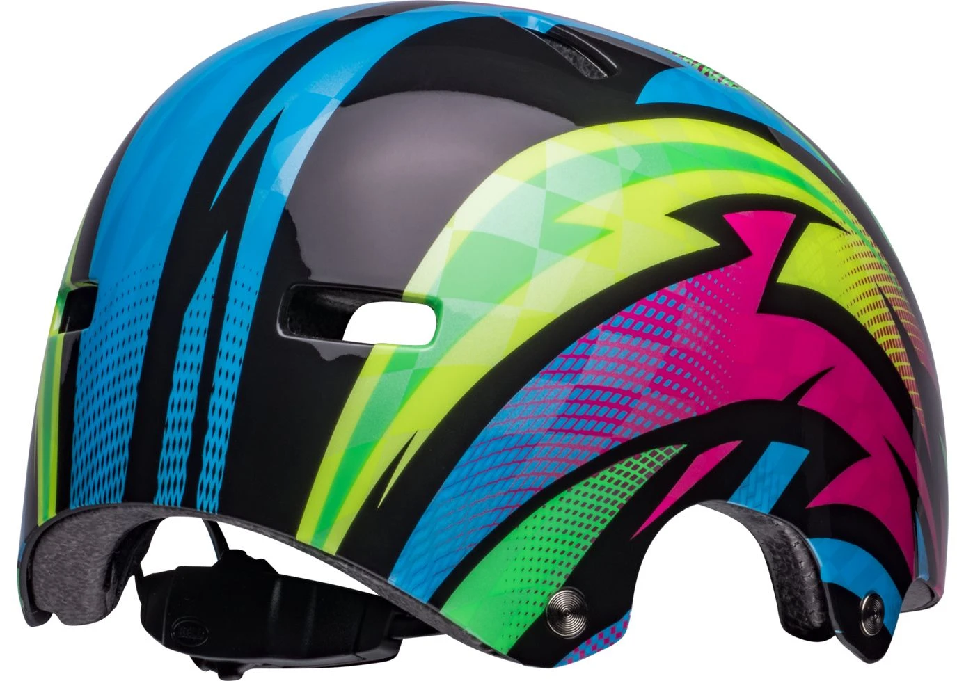 Bell SPAN Skaterhelm & Fahrradhelm-gloss Blue/magenta Psycho 6 Bell SPAN Skaterhelm & Fahrradhelm-gloss Blue/magenta Psycho – Bild 4