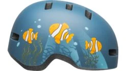 Bell Lil Ripper Kinder Fahrradhelm - Mat Gray/blue Fish -Günstig Fahrradzubehör 210208009 bell lil ripper matte grey blue fish 1