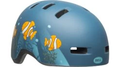 Bell Lil Ripper Kinder Fahrradhelm - Mat Gray/blue Fish -Günstig Fahrradzubehör 210208009 bell lil ripper matte grey blue fish 5