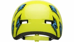 Bell Lil Ripper Kinder Fahrradhelm - Hi-viz/blue Bolt -Günstig Fahrradzubehör 210208015 bell lil ripper youth helmet bolt gloss hi viz back