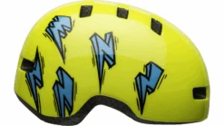Bell Lil Ripper Kinder Fahrradhelm - Hi-viz/blue Bolt -Günstig Fahrradzubehör 210208015 bell lil ripper youth helmet bolt gloss hi viz right
