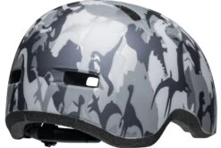 Bell Lil Ripper Kinder Fahrradhelm - Camosaurus -Günstig Fahrradzubehör 210208027 bell lil ripper camosaurus matte gray silver back right
