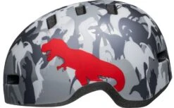 Bell Lil Ripper Kinder Fahrradhelm - Camosaurus -Günstig Fahrradzubehör 210208027 bell lil ripper camosaurus matte gray silver left