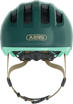 ABUS Smiley 3.0 ACE LED Kinder-Fahrradhelm - Royal Green -Günstig Fahrradzubehör 677113 SMILEY 3 0 ACE LED ROYAL GREEN FRONT CMYK 3