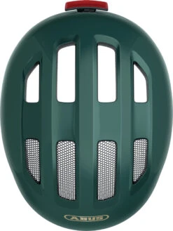 ABUS Smiley 3.0 ACE LED Kinder-Fahrradhelm - Royal Green -Günstig Fahrradzubehör 677113 SMILEY 3 0 ACE LED ROYAL GREEN TOP CMYK 3