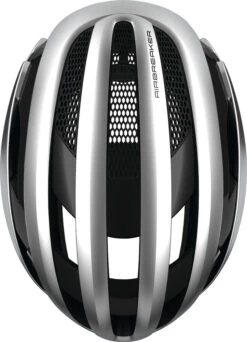 ABUS AirBreaker Rennradhelm - Gleam Silver -Günstig Fahrradzubehör 81741 AirBreaker gleam silver top 3
