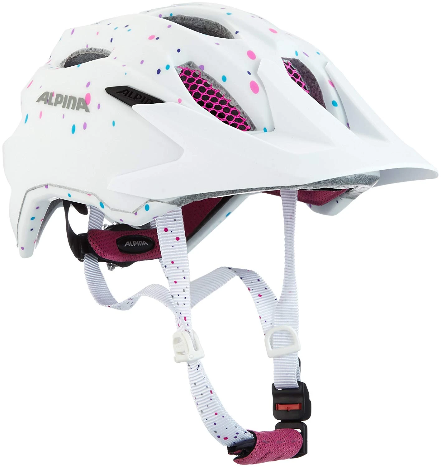 Alpina Carapax Jr. Fahrradhelm - White Polke Dots 3 Alpina Carapax Jr. Fahrradhelm - White Polke Dots
