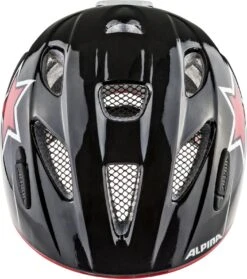 Alpina Ximo Flash Kinder Fahrradhelm - Black Red White Star -Günstig Fahrradzubehör A9710 X 30 F1
