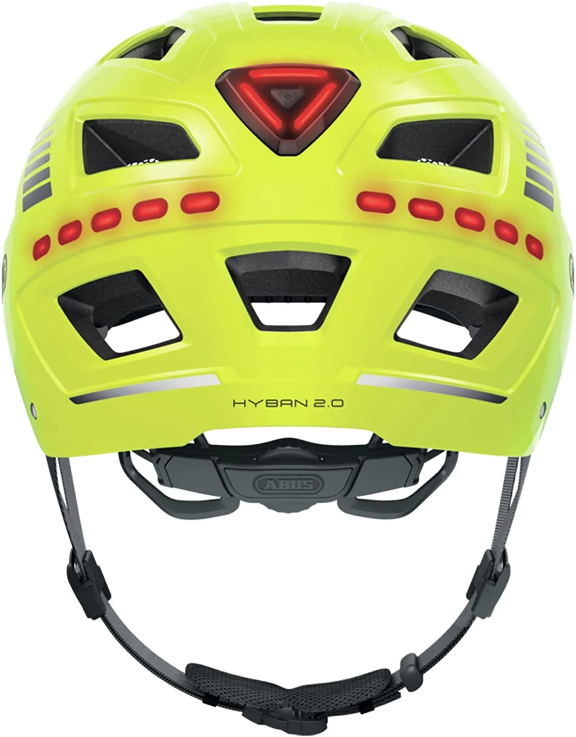 ABUS Hyban 2.0 LED Fahrradhelm - Signal Yellow Shiny 5 ABUS Hyban 2.0 LED Fahrradhelm - Signal Yellow Shiny – Bild 3