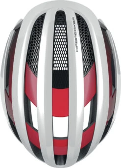ABUS AirBreaker Rennradhelm - White-red -Günstig Fahrradzubehör Abus Airbreaker Rennradhelm cycling helmet white red 4