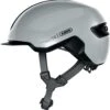 ABUS HUD-Y City- Fahrradhelm - Race Grey -Günstig Fahrradzubehör Abus Hud y city stadt fahrradhelm ebike helm flower race grey 1