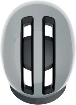ABUS HUD-Y City- Fahrradhelm - Race Grey -Günstig Fahrradzubehör Abus Hud y city stadt fahrradhelm ebike helm flower race grey 4