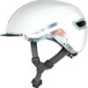 ABUS HUD-Y City- Fahrradhelm - Flower White Shiny -Günstig Fahrradzubehör Abus Hud y city stadt fahrradhelm ebike helm flower white L 1