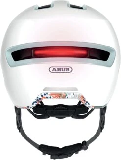 ABUS HUD-Y City- Fahrradhelm - Flower White Shiny -Günstig Fahrradzubehör Abus Hud y city stadt fahrradhelm ebike helm flower white L 3