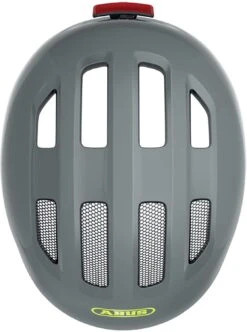 ABUS Smiley 3.0 ACE LED Kinder-Fahrradhelm - Shiny Grey -Günstig Fahrradzubehör Abus Smiley 3 0 Ace kinder fahrradhelm shiny grey 4