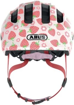 ABUS Smiley 3.0 LED Kinder-Fahrradhelm - Rose Strawberry Shiny -Günstig Fahrradzubehör Abus Smiley 3 0 LED kinder fahrradhelm rose strawberry shiny 2