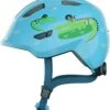 ABUS Smiley 3.0 Kinder-Fahrradhelm - Blue Croco Shiny -Günstig Fahrradzubehör Abus Smiley 3 0 kinder fahrradhelm blue croco shiny 1