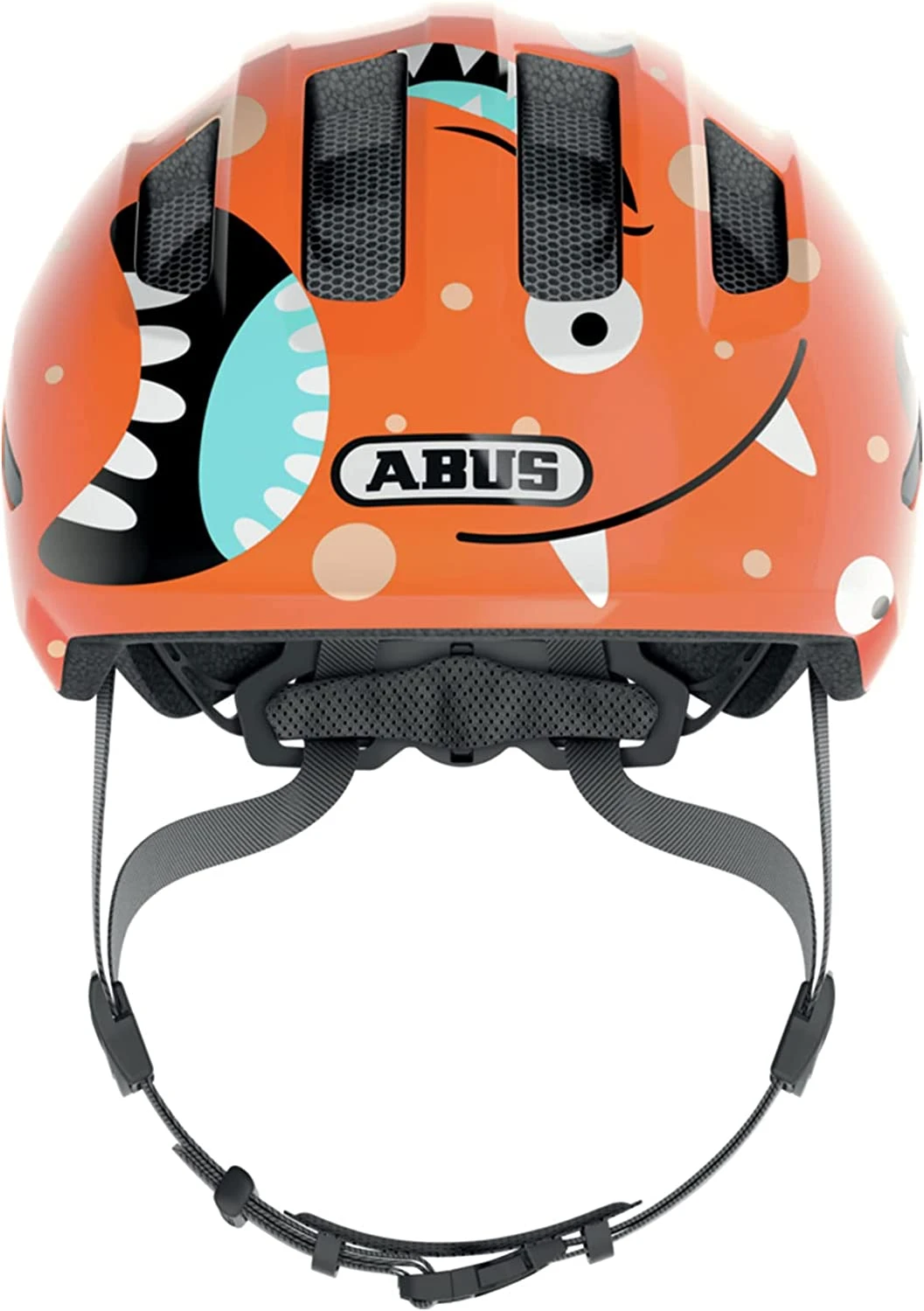 ABUS Smiley 3.0 Kinder-Fahrradhelm - Orange Monster 4 ABUS Smiley 3.0 Kinder-Fahrradhelm - Orange Monster – Bild 2