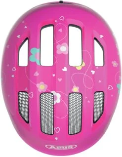 ABUS Smiley 3.0 Kinder-Fahrradhelm - Pink Butterfly -Günstig Fahrradzubehör Abus Smiley 3 0 kinder fahrradhelm pink butterfly 4