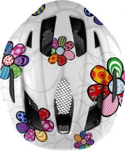 Alpina Pico Kinder Fahrradhelm - Pearlwhite Flower (glänzend) -Günstig Fahrradzubehör Alpina Pico Kinder Fahrradhelm white flower 2