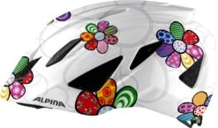 Alpina Pico Kinder Fahrradhelm - Pearlwhite Flower (glänzend) -Günstig Fahrradzubehör Alpina Pico Kinder Fahrradhelm white flower 3