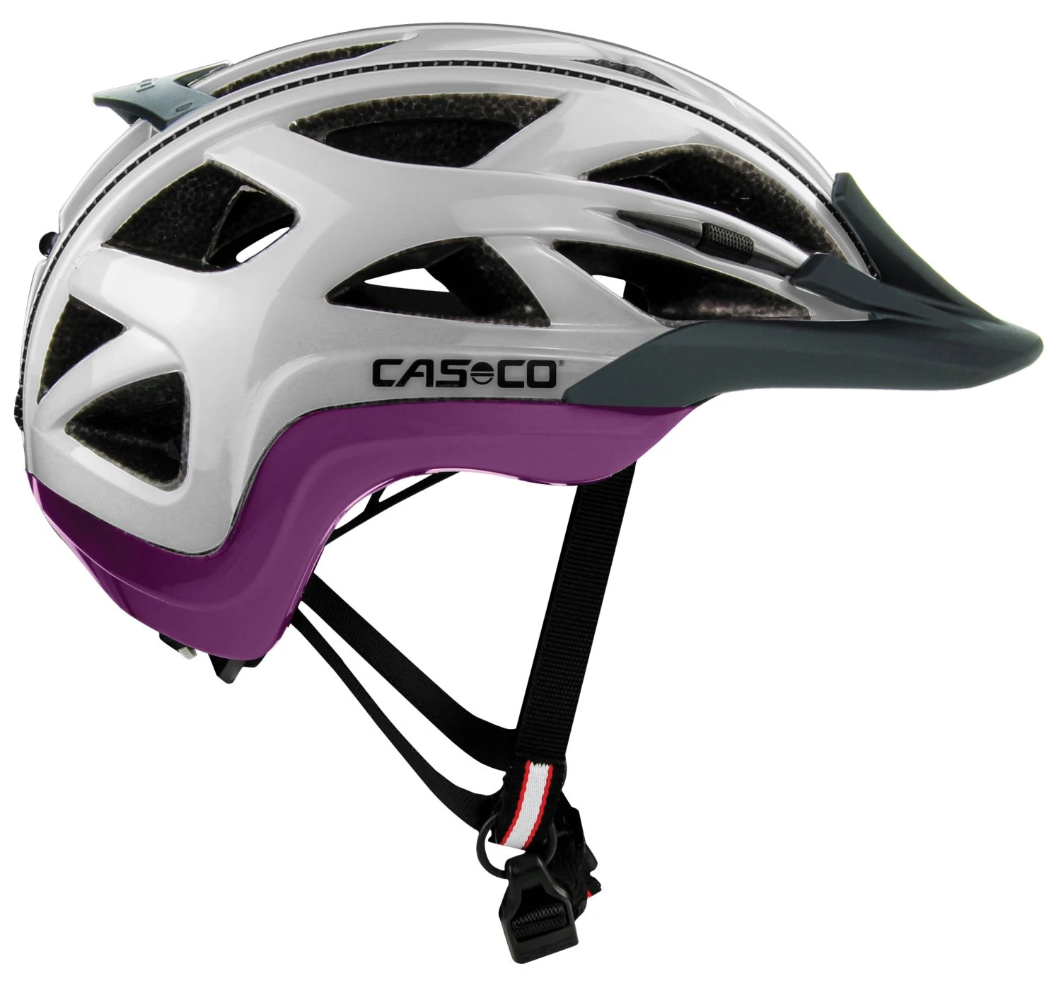 CASCO Activ 2 Fahrradhelm - Silber Lila 3 CASCO Activ 2 Fahrradhelm - Silber Lila