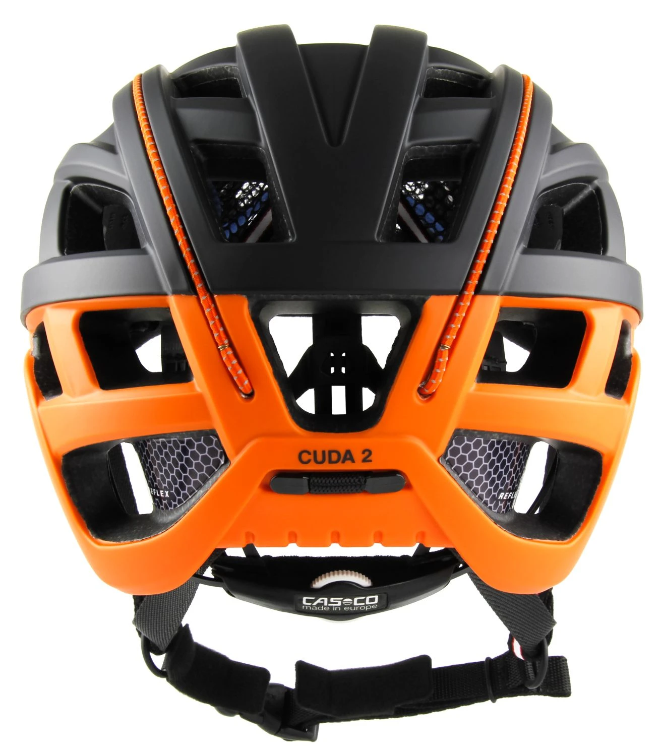 CASCO Cuda 2 Fahrradhelm - Schwarz Orange Matt 6 CASCO Cuda 2 Fahrradhelm - Schwarz Orange Matt – Bild 4