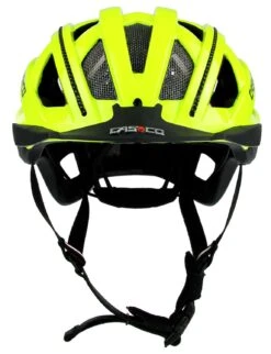 CASCO Cuda 2 Fahrradhelm - Neongelb-glanz -Günstig Fahrradzubehör CASCO CUDA2 NeonYellow Shiny front rgb 04 1641