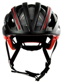 CASCO Cuda2 Strada Rennradhelm - Schwarz-rot-Struktur -Günstig Fahrradzubehör CASCO CUDA2 STRADA SPORT black structure red Shiny front rgb 800px 96dpi 04 1634