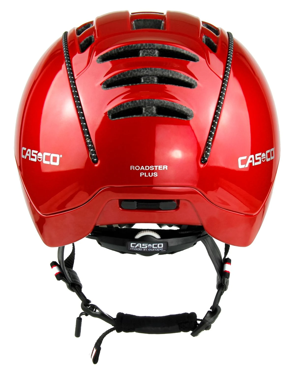 CASCO Roadster Plus Visier Fahrradhelm - Rot Glanz 6 CASCO Roadster Plus Visier Fahrradhelm - Rot Glanz – Bild 4