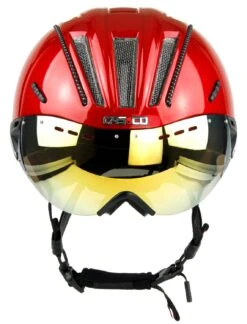 CASCO Roadster Plus Visier Fahrradhelm - Rot Glanz 8 CASCO Roadster Plus Visier Fahrradhelm - Rot Glanz -Günstig Fahrradzubehör CASCO ROADster Plus Glossy Red Visor Sunset front rgb 04 3628