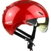 CASCO Roadster Plus Visier Fahrradhelm - Rot Glanz -Günstig Fahrradzubehör CASCO ROADster Plus Glossy Red Visor Sunset side rgb 04 3628