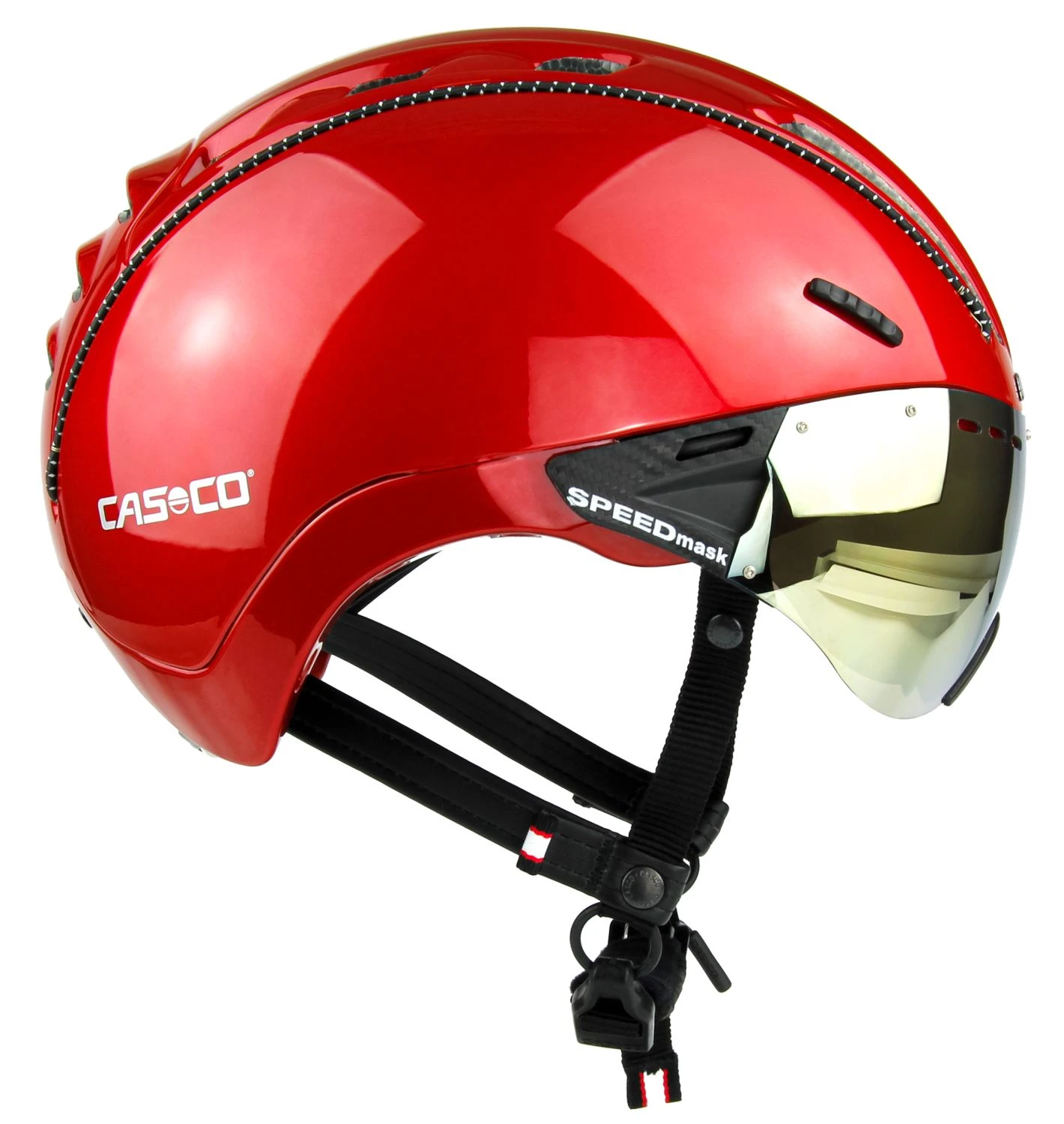 CASCO Roadster Plus Visier Fahrradhelm - Rot Glanz 3 CASCO Roadster Plus Visier Fahrradhelm - Rot Glanz