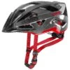 Uvex Active Fahrradhelm - Anthracite Red -Günstig Fahrradzubehör uvex active anthracite red shiny S4104310215 0