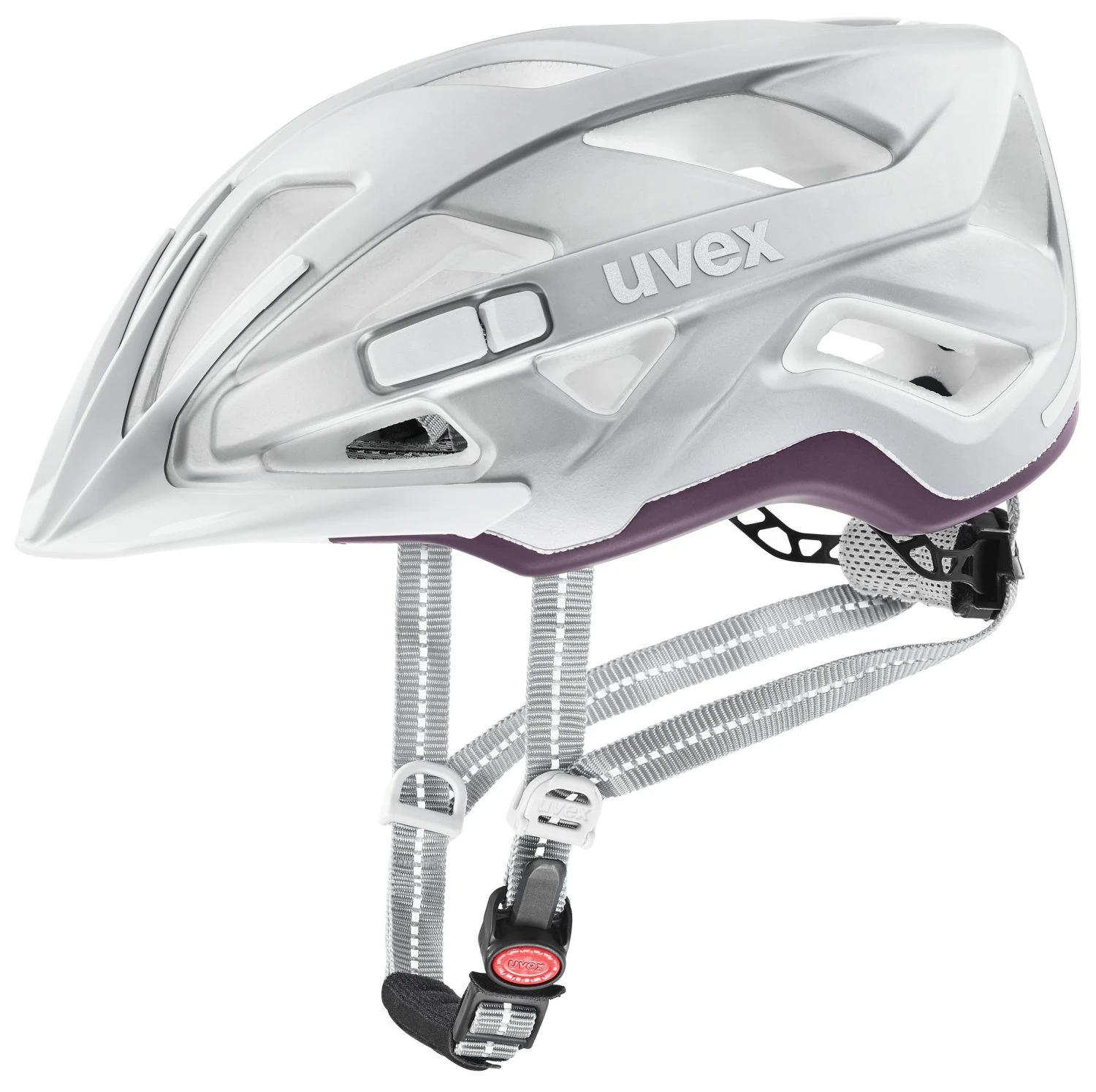 Uvex City Active Fahrradhelm - Silver-plum Mat 3 Uvex City Active Fahrradhelm - Silver-plum Mat
