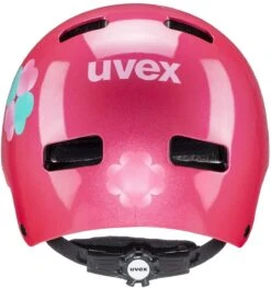 Skaterhelm Uvex Kid 3 - Pink Flower -Günstig Fahrradzubehör uvex fahrradhelm kid 3 kinderhelm pink flower 3
