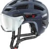 Uvex Finale Visor Vario Visier Fahrradhelm - Deep Space Mat -Günstig Fahrradzubehör uvex finale visor V Visier Fahrradhelm helmet deep space mat 1