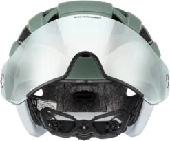 Uvex Finale Visor Vario Visier Fahrradhelm - Moss Green-cloud Matt -Günstig Fahrradzubehör uvex finale visor v Fahrradhelm mit selbsttoenendem Visier moos green mat 3