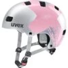 Skaterhelm Uvex Kid 3 - Silver-rose -Günstig Fahrradzubehör uvex kid 3 Kinderfahrradhelm silver rose 1