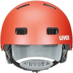 Skaterhelm Uvex Kid 3 Cc - Grapefruit Sand Mat -Günstig Fahrradzubehör uvex kid 3 cc kinder skaterhelm fahrradhelm grapefruit sand mat 2 Ansicht von vorne
