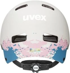 Skaterhelm Uvex Kid 3 Cc - Grey-grapefruit Mat -Günstig Fahrradzubehör uvex kid 3 cc kinder skaterhelm fahrradhelm grey grapefruit mat 3 Ansicht von hinten
