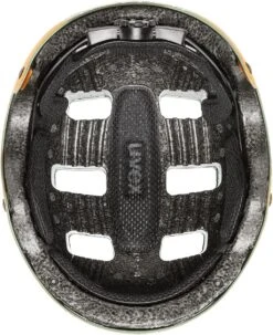Skaterhelm Uvex Kid 3 Cc - Moos Green-sand Mat -Günstig Fahrradzubehör uvex kid 3 cc kinder skaterhelm fahrradhelm moos green sand mat 4