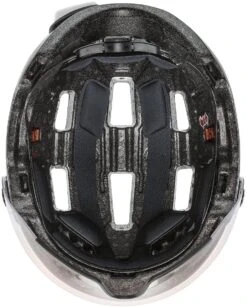 Uvex Rush Visor Visier Fahrradhelm - Dark Silver Mat -Günstig Fahrradzubehör uvex rush visor Visier Fahrradhelm mit Ruecklicht dark silver mat 6