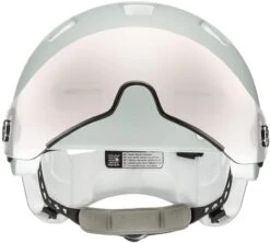 Uvex Rush Visor Visier Fahrradhelm - Papyrus Grey Mat -Günstig Fahrradzubehör uvex rush visor Visier Fahrradhelm mit Ruecklicht papyrus grey mat 2a